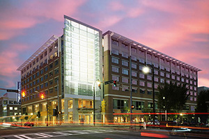 Georgia Tech campus at night