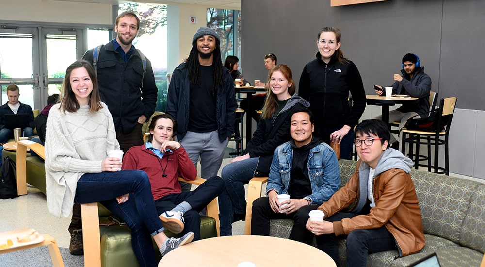 Smiling group of graduate students