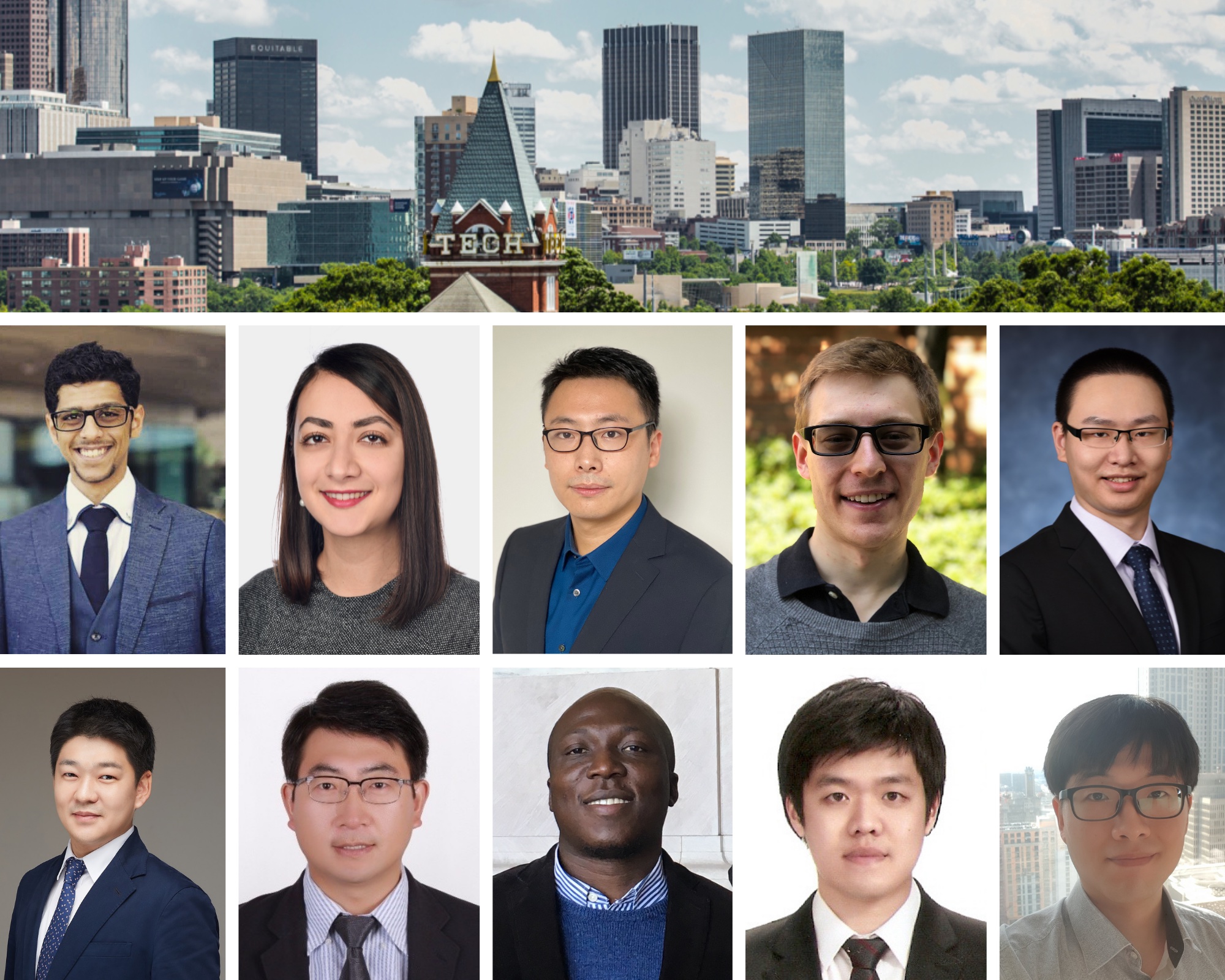 New Engineering Faculty Members, All Hailing from Georgia Tech ECE. Top row (l-r): Maad Alowaifeer, Bahar Asgari, Ningyuan Cao, Zackory Erickson, and Yan Fang. Bottom row (l-r): Min-gu Kim, Jingfei Liu, Oluwaseun Sangodoyin, Wonbo Shim, and Jong-Hyeok Yoon.