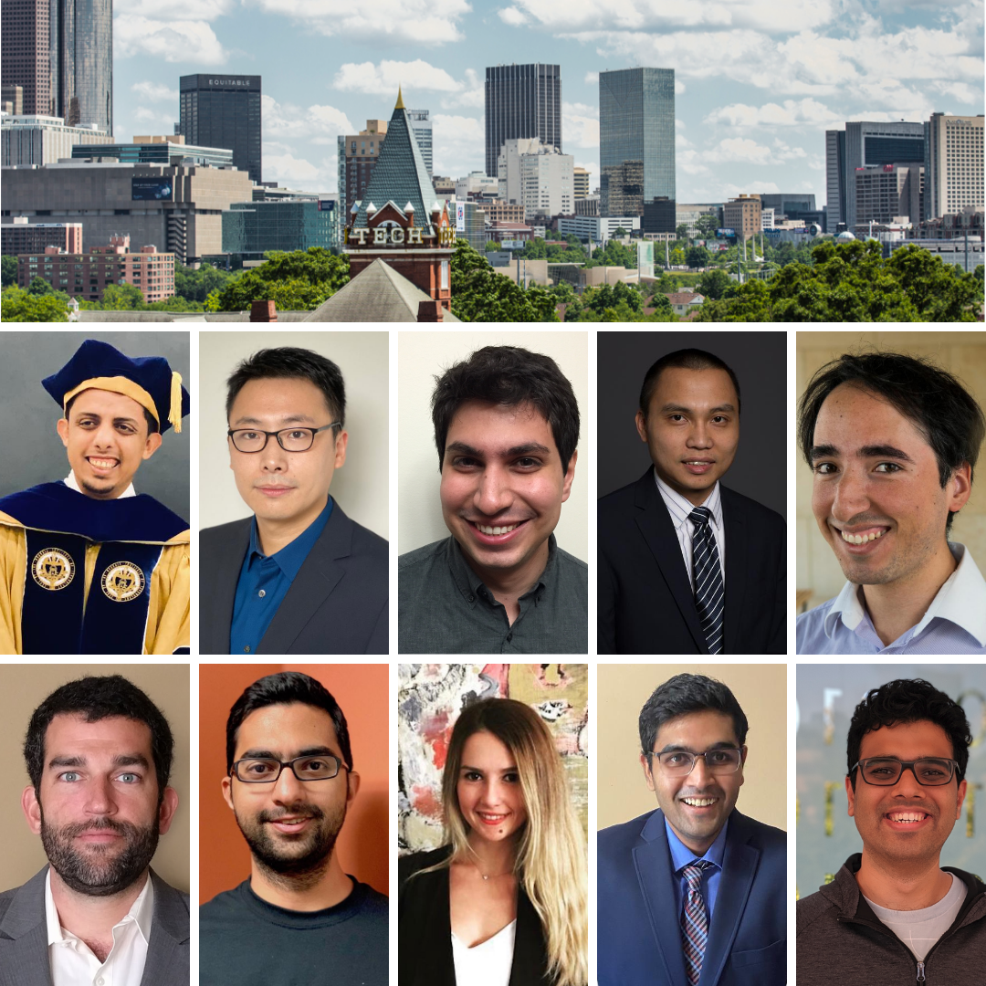 New Engineering Faculty Members, All Hailing from Georgia Tech ECE

Top row: Abdullah Alamri, Ningyuan Cao, Adam Charles, Thinh Doan, and Felipe Larrain.

Bottom row: Barry Muldrey, Nader Sehatbaksh, Beren Semiz, Sahil Shah, and Swamit Tannu.